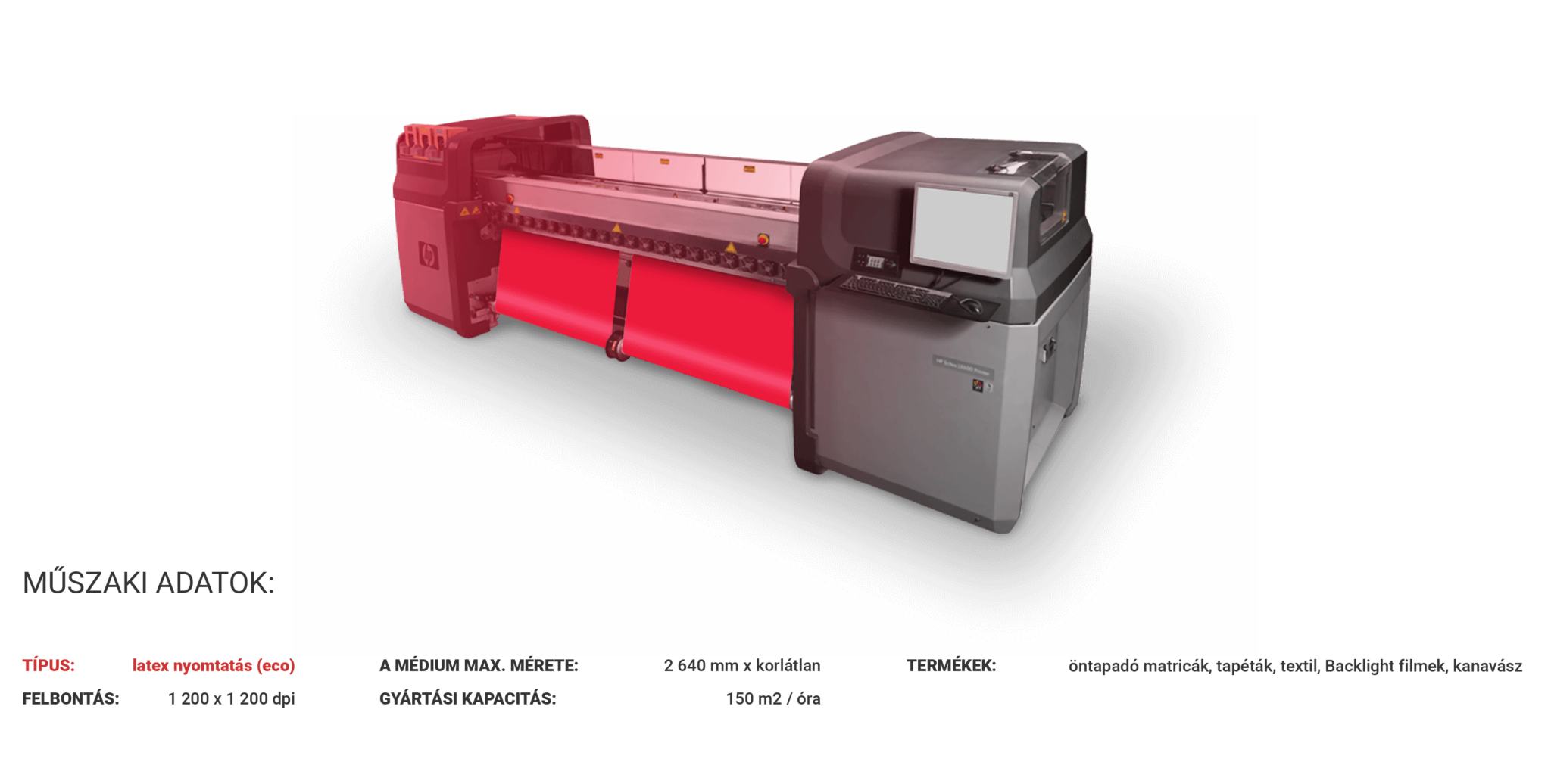 HP scitex LX 600 www.kpkprint.hu