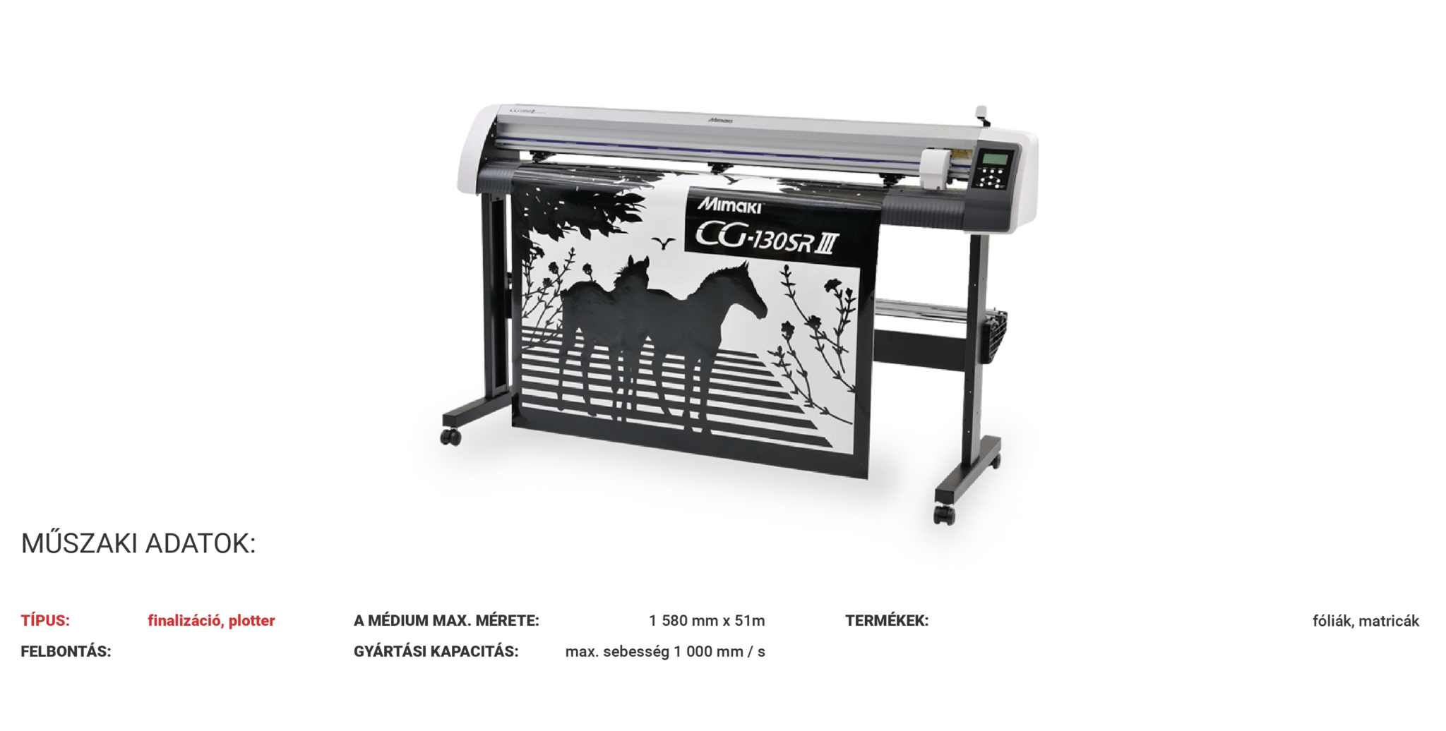 MIMAKI FX130 www.kpkprint.hu