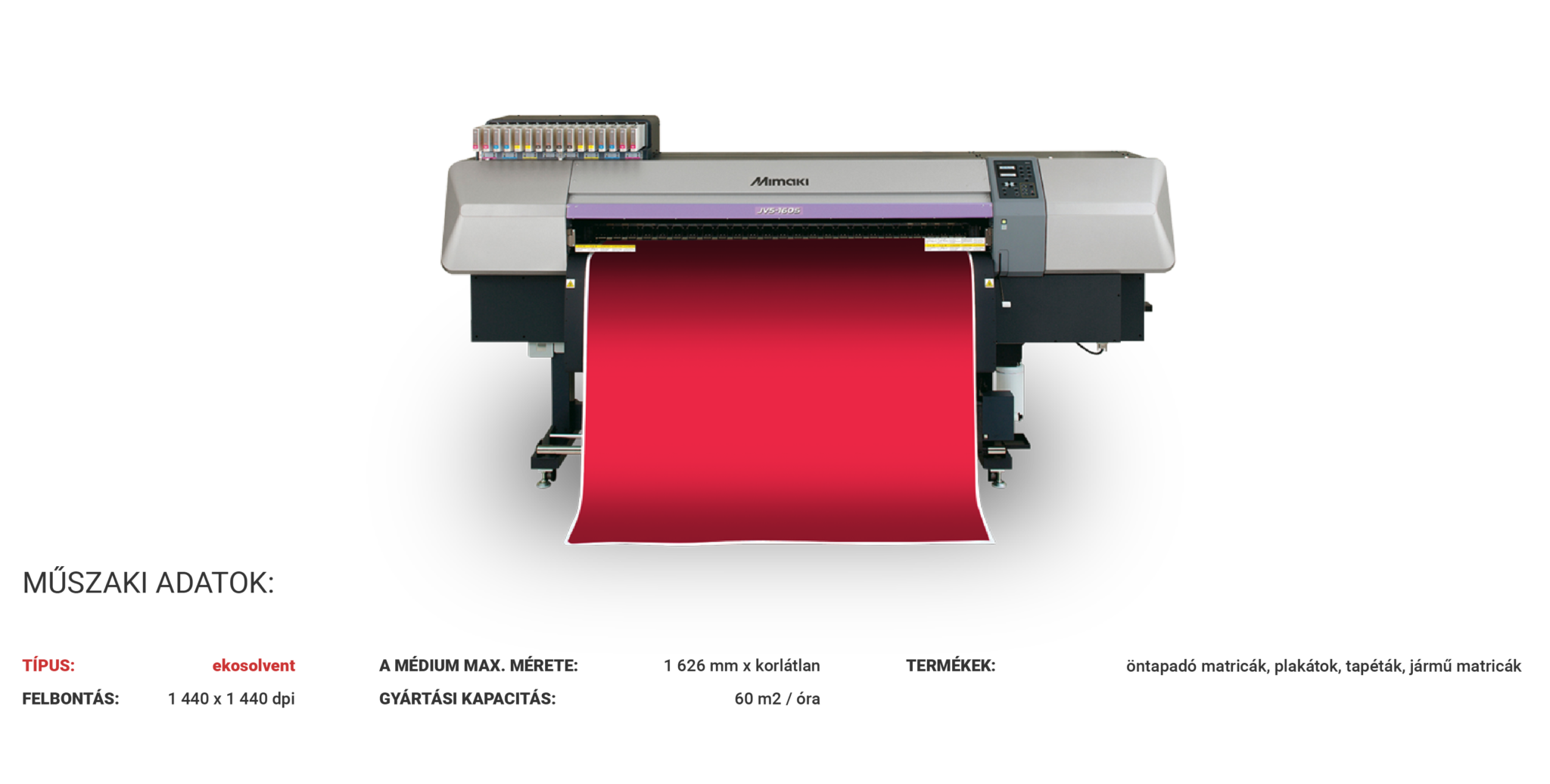 MIMAKI JV5 www.kpkprint.hu